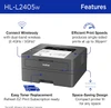 Brother HL-L2405W Wireless Compact Monochrome Laser Printer Works with Alexa | Scratch & Dent | MX00291