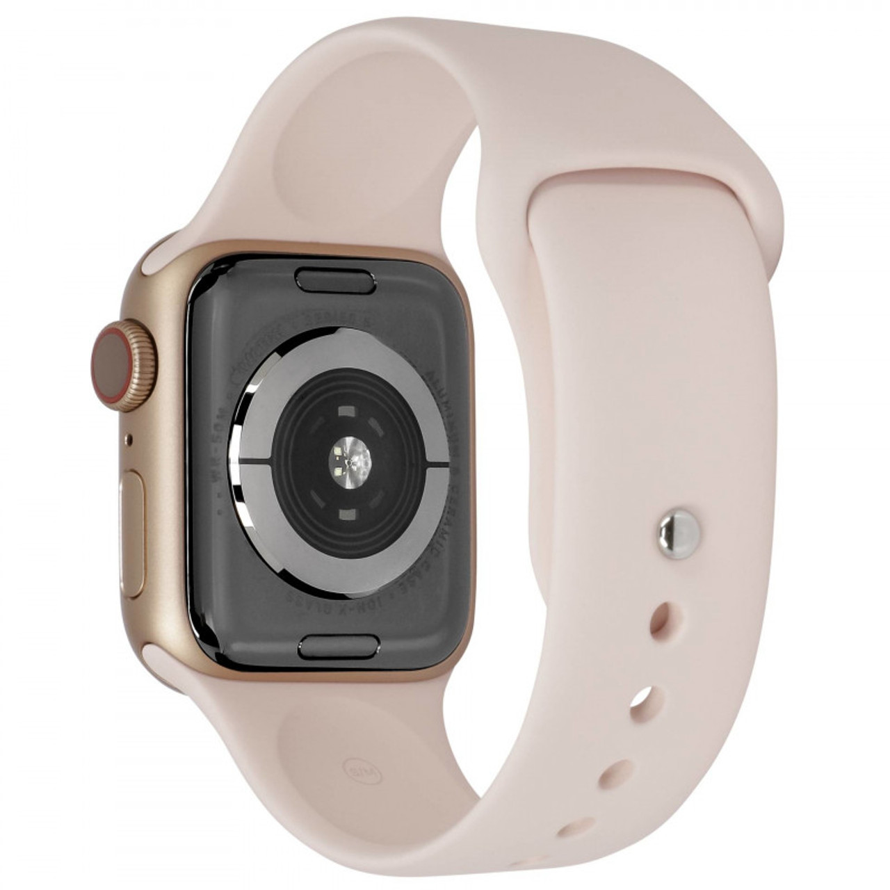 Apple Watch Series 5 (GPS Only, 40mm, Gold Aluminum, Pink Sand Sport Band) | Refurbished