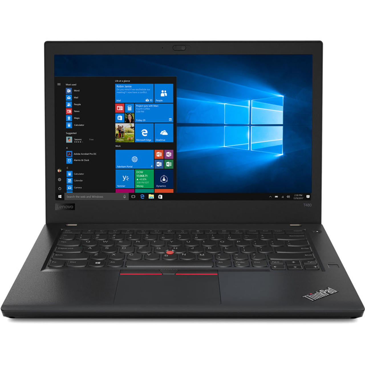 Lenovo Thinkpad T480 14" Laptop Intel Core i5 1.70 GHz 16 GB 256 GB SSD W10P | Scratch & Dent