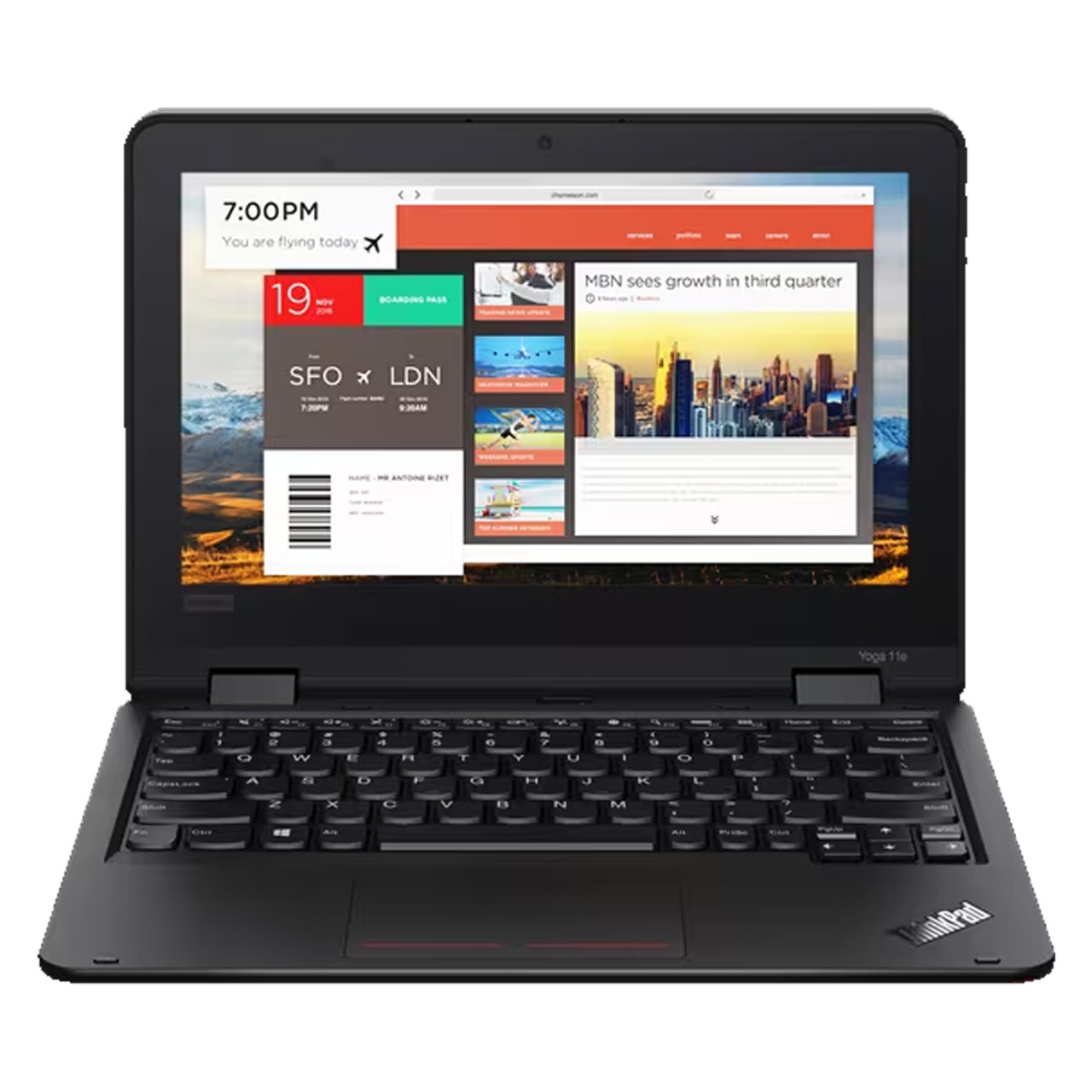 Lenovo ThinkPad Yoga 11e Gen5 11.6" Touch Laptop Intel Celeron N4120 4GB Ram 128GB SSD W11H | Scratch & Dent | 20LMS09V00-SD