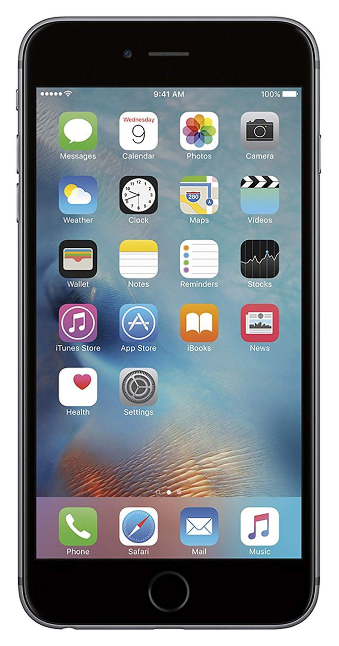 Apple iPhone 6s Plus (Unlocked) 5.5" Smartphone 32GB Flash iOS Space Grey | MRPJ2LL/A | Refurbished
