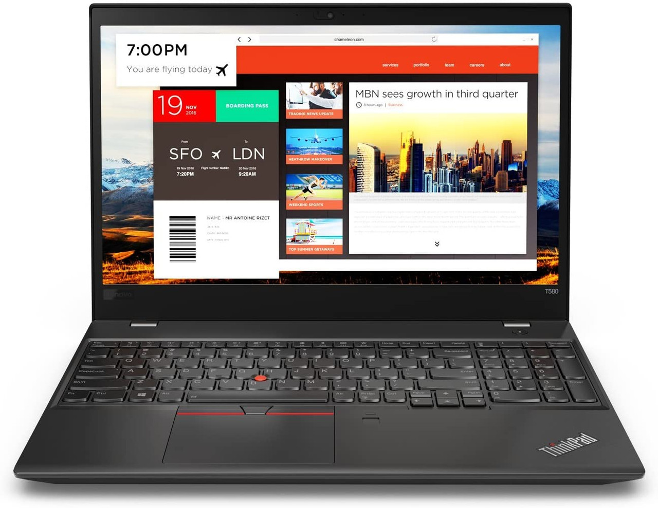Lenovo Thinkpad T580 15.6" Laptop Intel i7 1.90 GHz 16 GB Windows 11 Pro