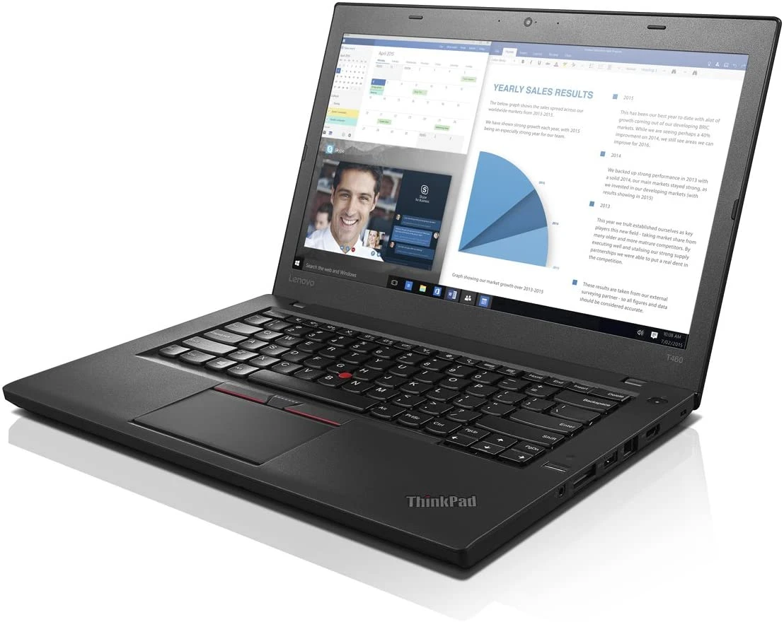 Lenovo Thinkpad T460 14" Laptop i5-6300U 8GB 256GB SSD W11P (Low Battery Health) | Scratch & Dent | LN.NB.F20011