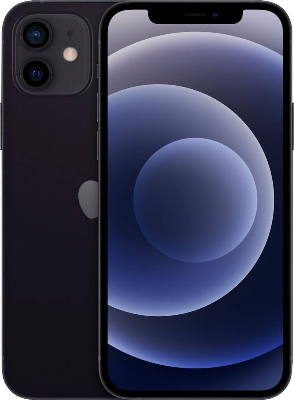 Apple iPhone 12 (A2172) (Unlocked) 6.1" Super Retina XDR Display 64GB iOS Black | Scratch & Dent | AP.SP.F00007