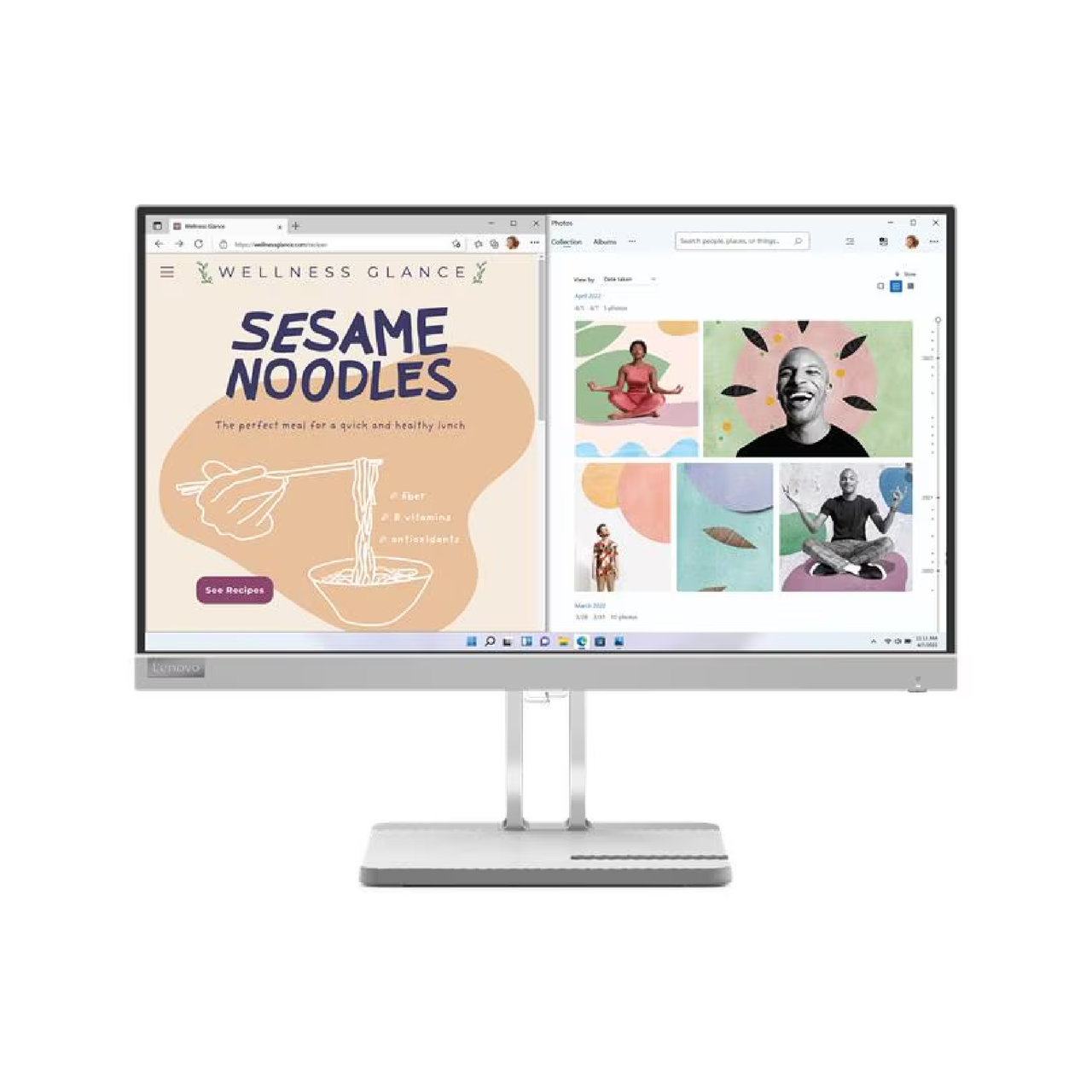 Lenovo L22E-40 21.45" Monitor 4ms, 75Hz, VA, 250 nit, 1920x1080, 1xHDMI 1xVGA | Brand New