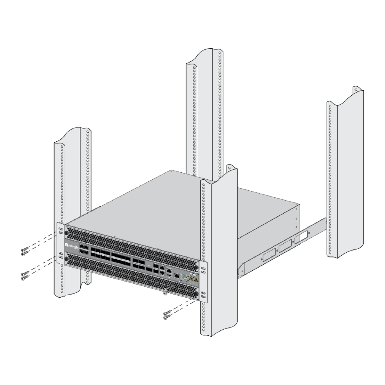 Palo Alto PA-5200 Series Rack Mount Kit, PAN-PA-5200-RACK4 920-000165-00D | Brand New