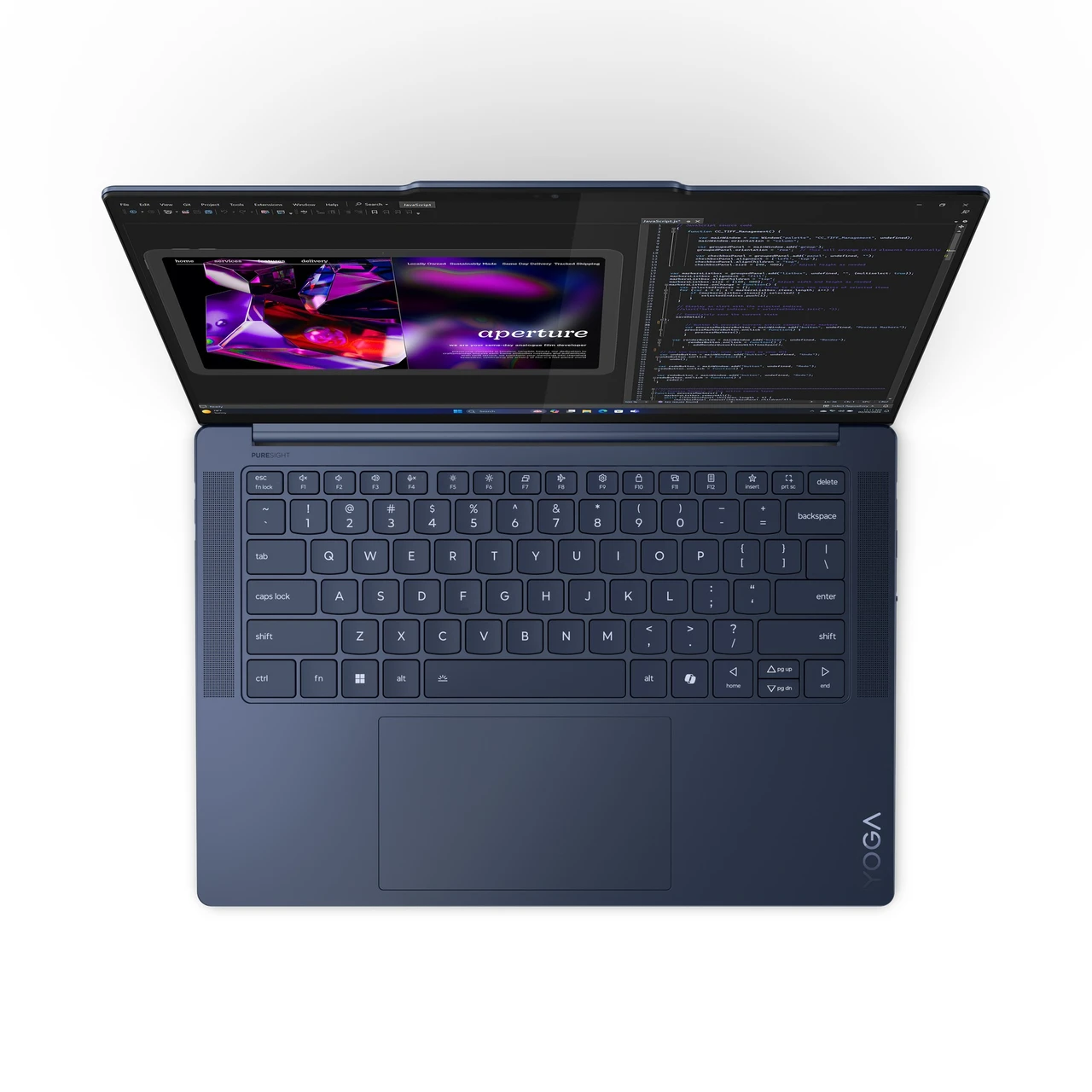 Lenovo Yoga Slim 7 14Q8X9 14.5" Touch Laptop Snapdragon X Elite 16GB 1TB SSD W11H | Scratch & Dent | LN.NB.F38655