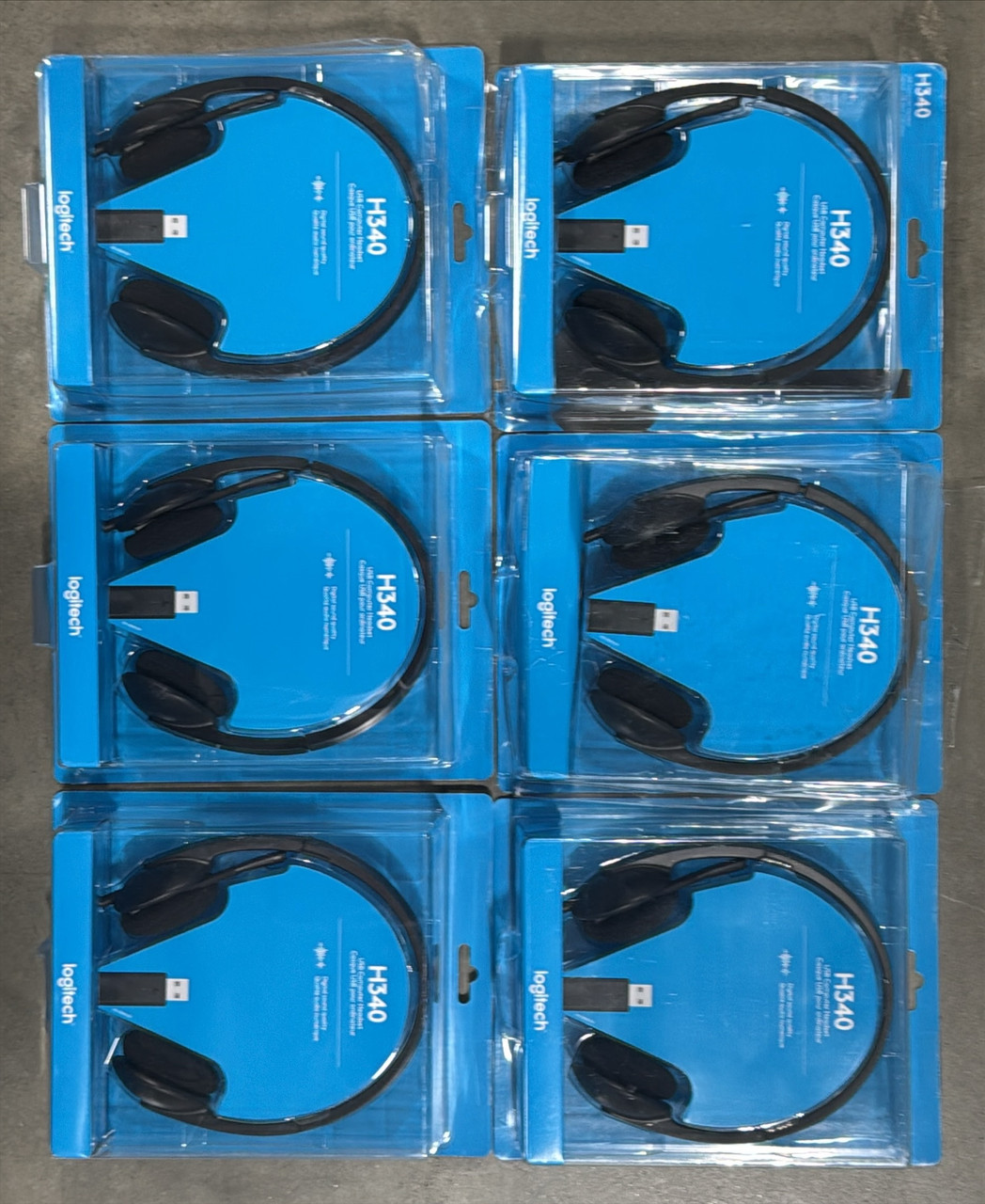 LOT of 6 Logitech H340 Headsets New in Box | Brand New