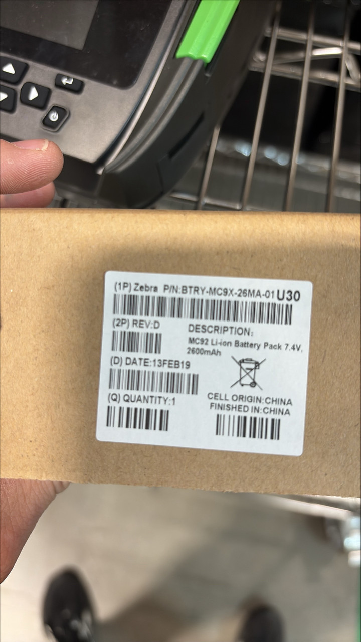 Zebra BTRY-MC9X-26MA-01U30 MC92 Li-Ion Battery Pack – Lot of 23 | Brand New