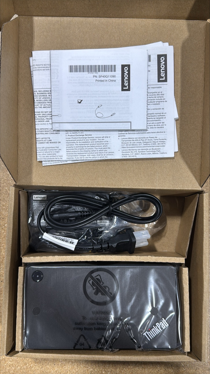 Lenovo Thinkpad Ultra Dock 40A80045US USB 3.0, USB 2.0, HDMI, DP - New Open Box | Scratch & Dent | MXDS1-182