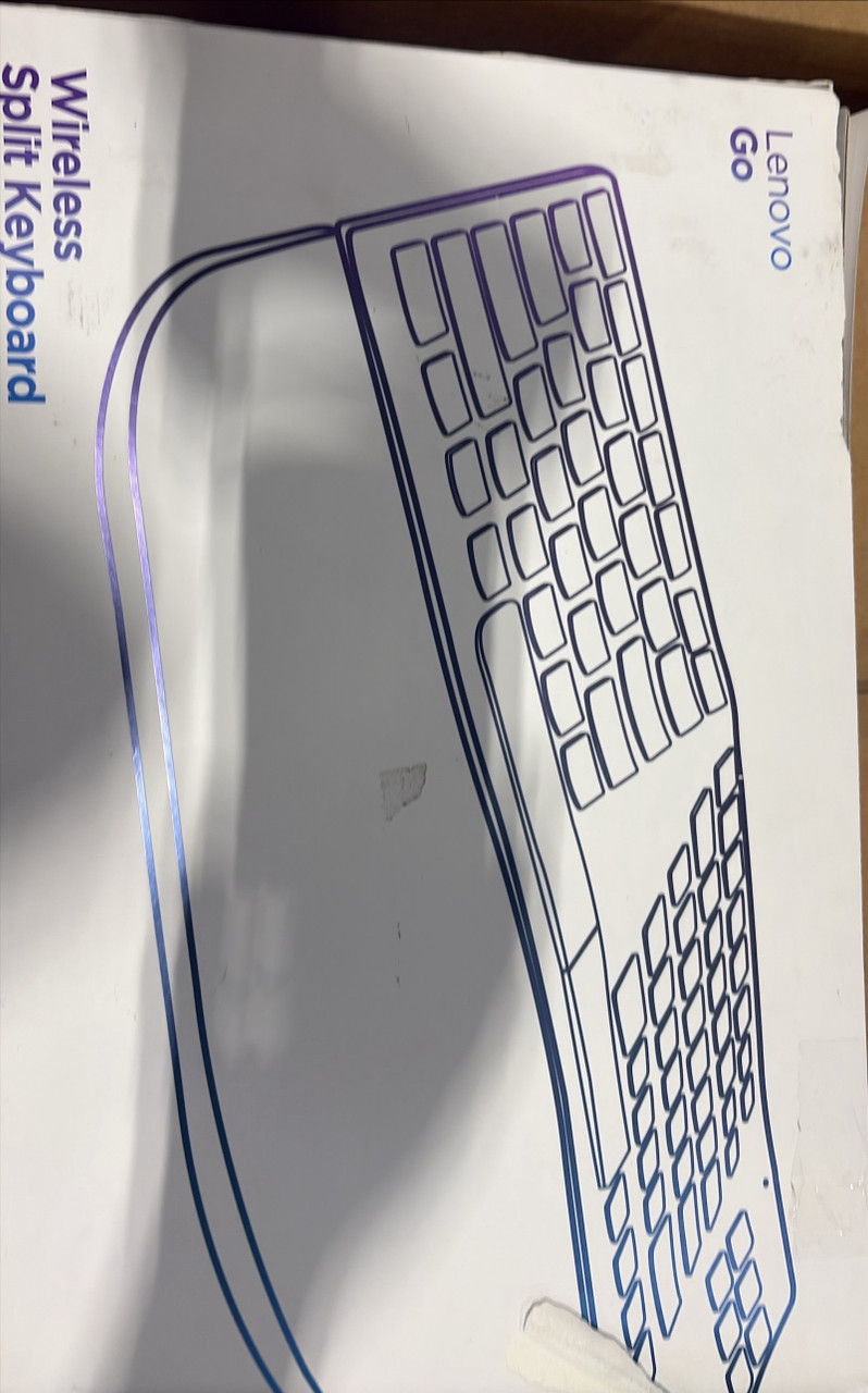 Lenovo Wireless Split Ergonomic keyboard used condition on box | Scratch & Dent | MX00204