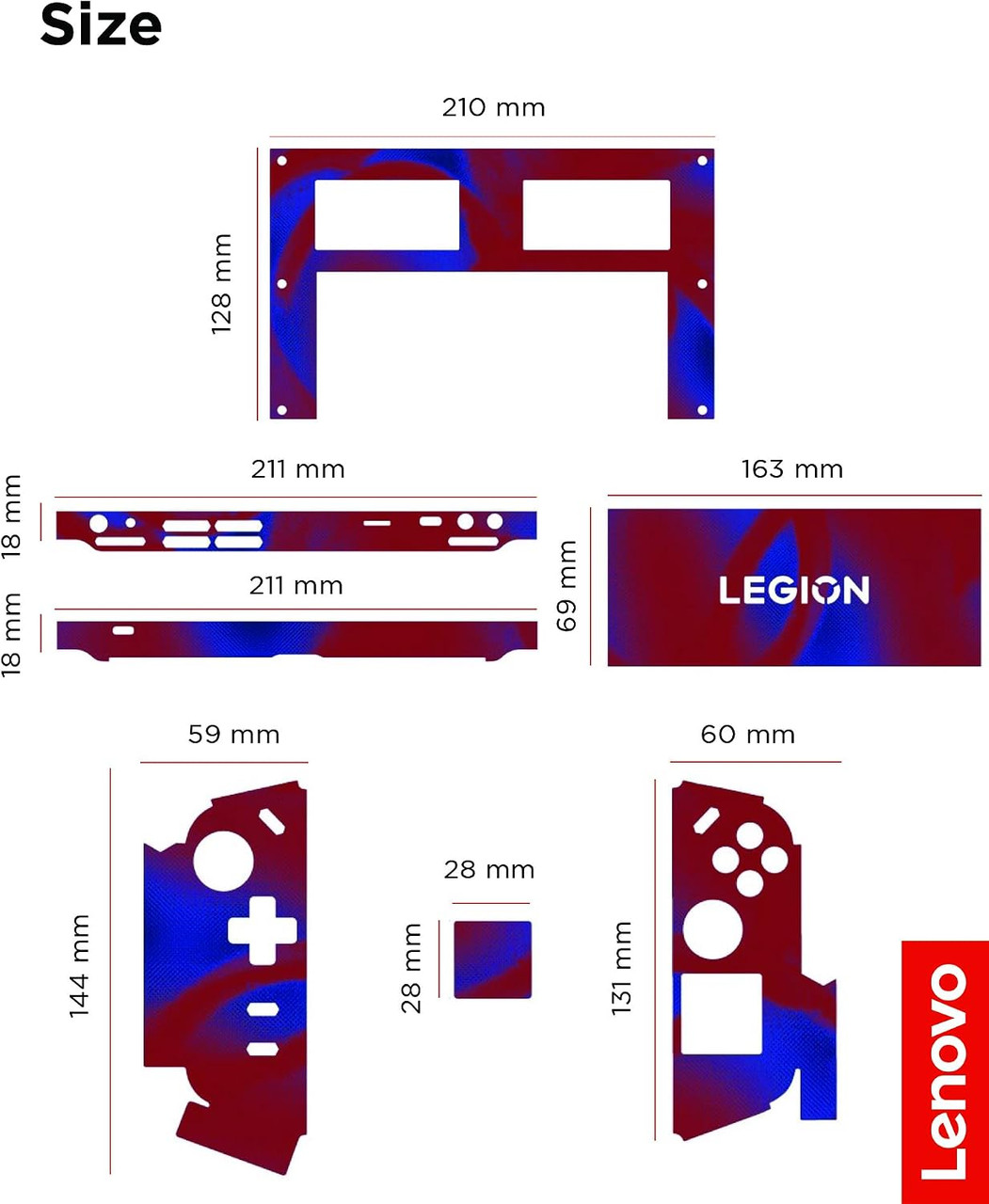 Lenovo Legion Go Skin - Legion Hero Pattern - Protects Handheld - Official OEM | Brand New