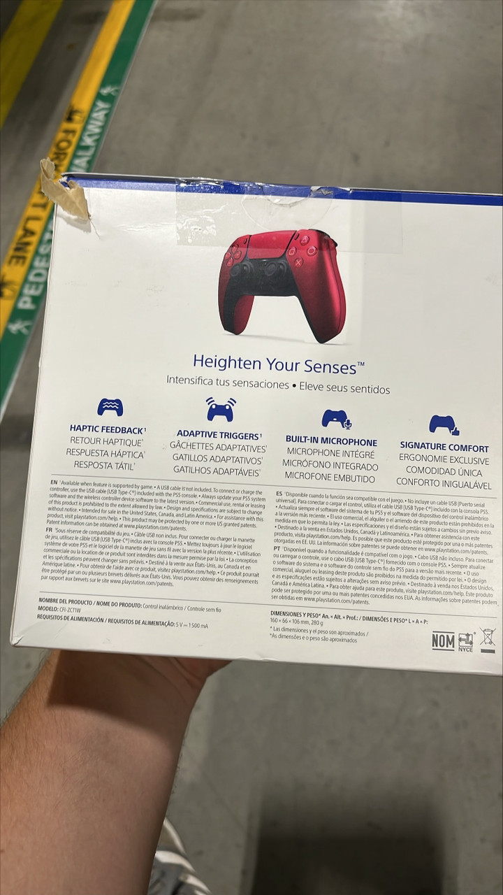 PlayStation DualSense Wireless Controller - Red - Left Controller Stick Drift | Scratch & Dent | MX00241