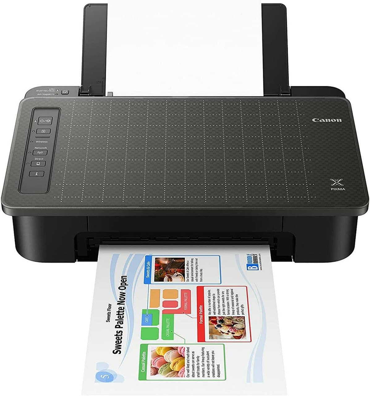 Canon TS302 Wireless, Single Function Inkjet Printer, Black, Works with Alexa | Scratch & Dent | MX00294