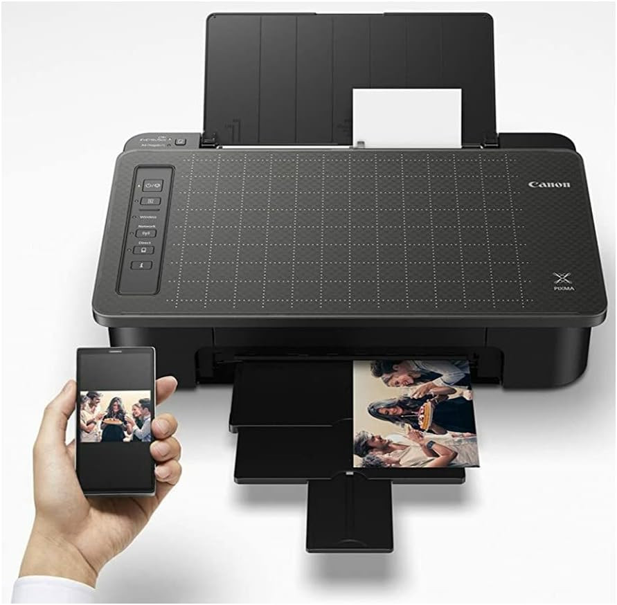 Canon TS302 Wireless, Single Function Inkjet Printer, Black, Works with Alexa | Scratch & Dent | MX00294