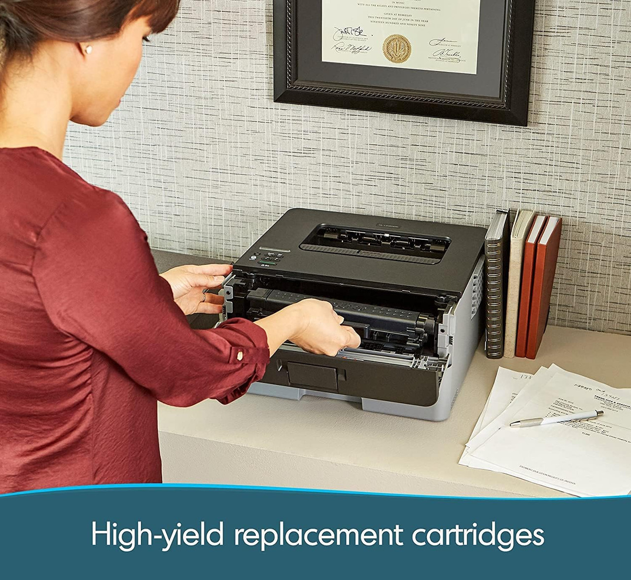 rother HL-L2350DW Series Compact Wireless Monochrome Laser Printer | Scratch & Dent | MX00292