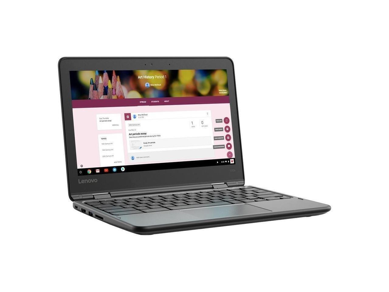 Lenovo 300e Gen2 11.6" Touch Laptop Celeron N4120 4GB 32GB eMMC Chrome OS | 81MB006QUS | Manufacturer Refurbished