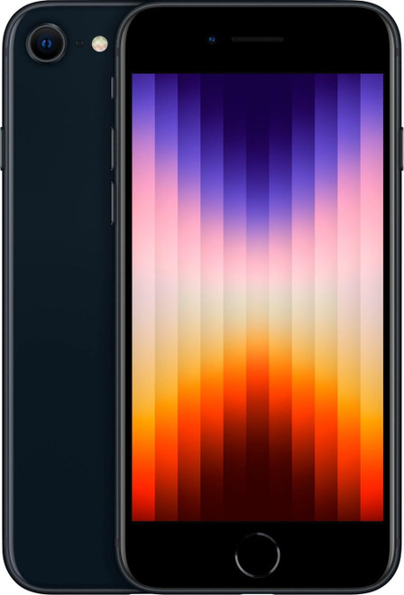 Apple iPhone SE 3 A2595 (Unlocked) 4.7" Retina Display 64GB iOS - Midnight | Refurbished | AP.SP.F22750