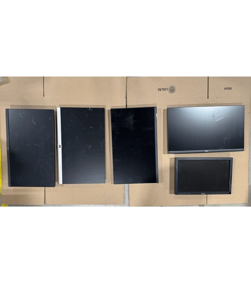Mixed LOT 5 Monitors Dell Koorui HP LG Used Untested | Scratch & Dent | MXMON5-010
