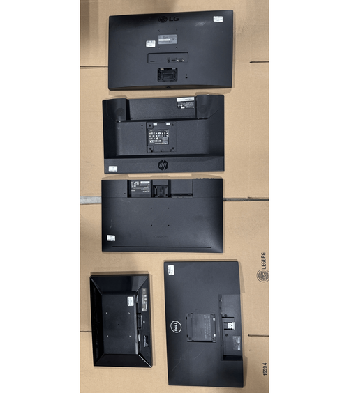 Mixed LOT 5 Monitors Dell Koorui HP LG Used Untested | Scratch & Dent | MXMON5-010