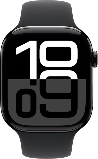 Apple Watch Series 10 [GPS 46mm case] Smartwatch with Jet Black Aluminium Case | Refurbished | AP.WT.B78538