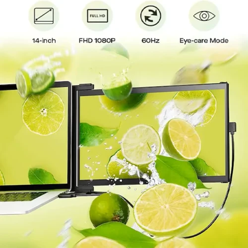 Duex Max DS Mobile Pixels Portable Monitor, 14" Full HD IPS Dual Monitor | Refurbished