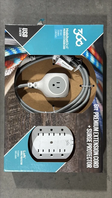 LOT of 23 6' Premium Extension Cord and Surge Protector 360 Habitat Ball - New | Brand New