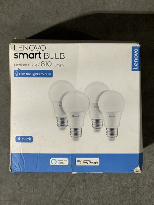 Lenovo Smart Lightbulbs 4 Pack Compatible with Alexa and Hey Google - New | Brand New