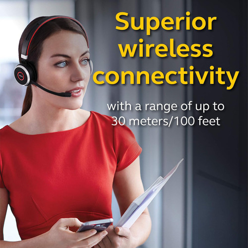 Jabra Evolve 65 Wireless Stereo Bluetooth Headset Passive Noise Cancellation New | Brand New