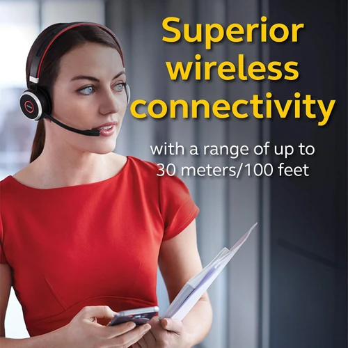 Jabra Evolve 65 Wireless Stereo Bluetooth Headset Passive Noise Cancellation New | Brand New