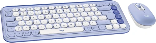 Logitech POP ICON Wireless Bluetooth Keyboard and Mouse Combo - Lilac | Brand New