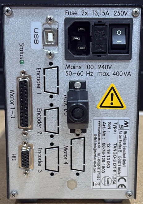 Märzhäuser Sensotech TANGO-3 DT-E Precision Stepper Motor Controller 1.25A 400VA | Scratch & Dent | MX00266