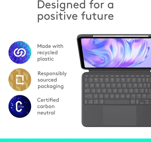 Logitech Combo Touch iPad Pro 11-inch M4 Keyboard Case - Detachable Backlit Keys | Scratch & Dent | MX00280