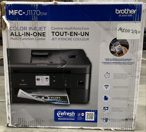 Brother MFC-J1170DW Wireless Color InkjetPrinter App Controlled Works with Alexa | Scratch & Dent | MX00290