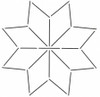 Quilting Stencil -  Star 7in