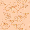 Floating Anemone Peach - Cinnamon Tea - Melanie Traylor