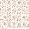 Bouquets White - Painted Petals by Lila Tueller - Riley Blake