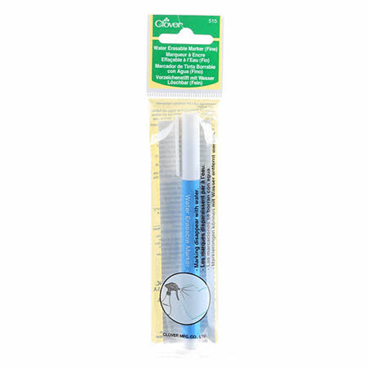 Clover Water Soluble Marker Blue Fine