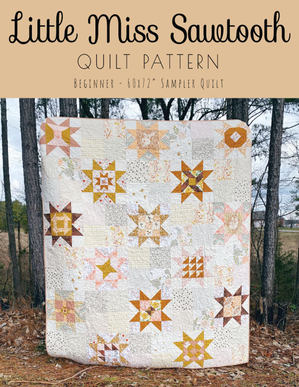 Little Miss Sawtooth Quilt Pattern - PDF - Meander + Make