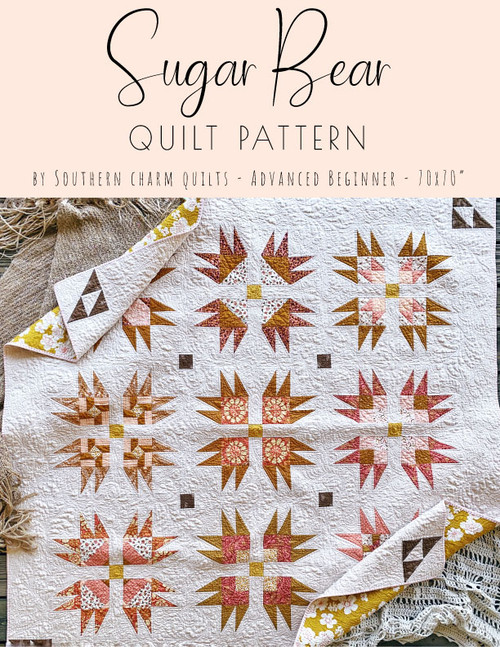 Sugar Bear Quilt Pattern - Paper Pattern