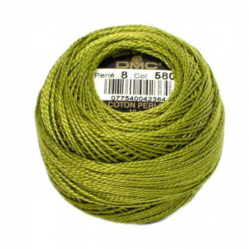 Pearl Cotton Balls - Size 8 - Moss Green - Color 580