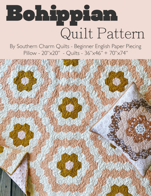 Bohippian Quilt Pattern - Paper Pattern