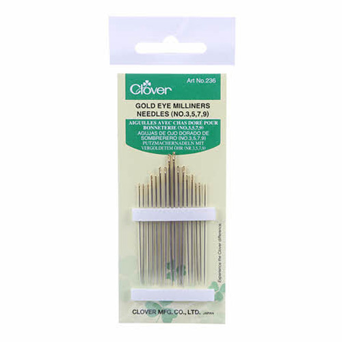 Gold Eye Milliners Needles Size 3/9 16ct