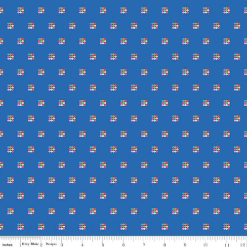 Riley Blake Fabrics - Honeycomb Blue - Simply Happy - The RBD Designers Riley Blake Fabrics - Honeycomb Blue - Simply Happy - The RBD Designers