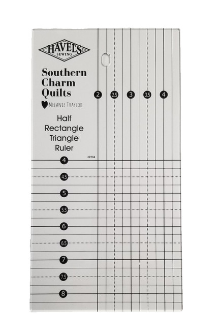 Half Rectangle Triangle Ruler - by Southern Charm Quilts Half Rectangle Triangle Ruler - by Southern Charm Quilts