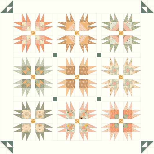 ARRIVING FEBRUARY - Sugar Bear Quilt KIT in Garden Therapy