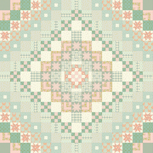 ARRIVING OCTOBER - Inner Beauty Quilt KIT in Calm + Content