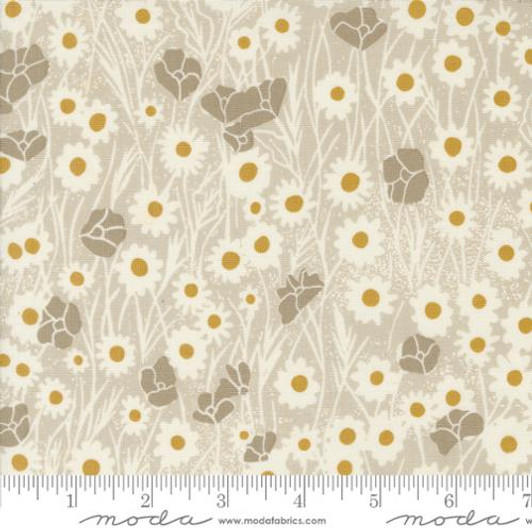 Poppy Field Flax - Field of Flowers by Katharine Watson