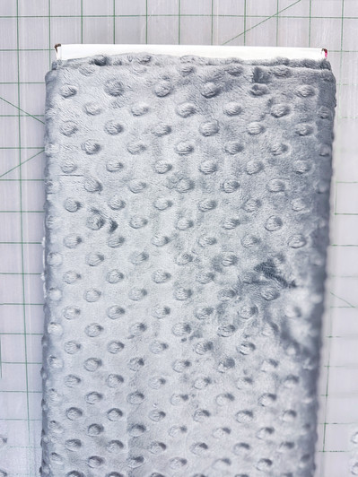 DESTASH - Shannon Cuddle Dot Gray - 3/4 yard