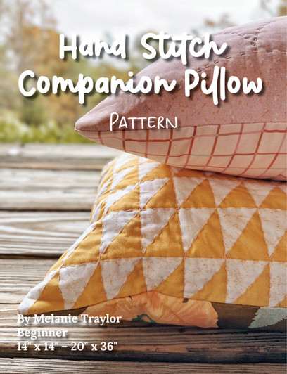Hand Stitch Companion Pillow Pattern by Melanie Traylor - PDF DOWNLOAD